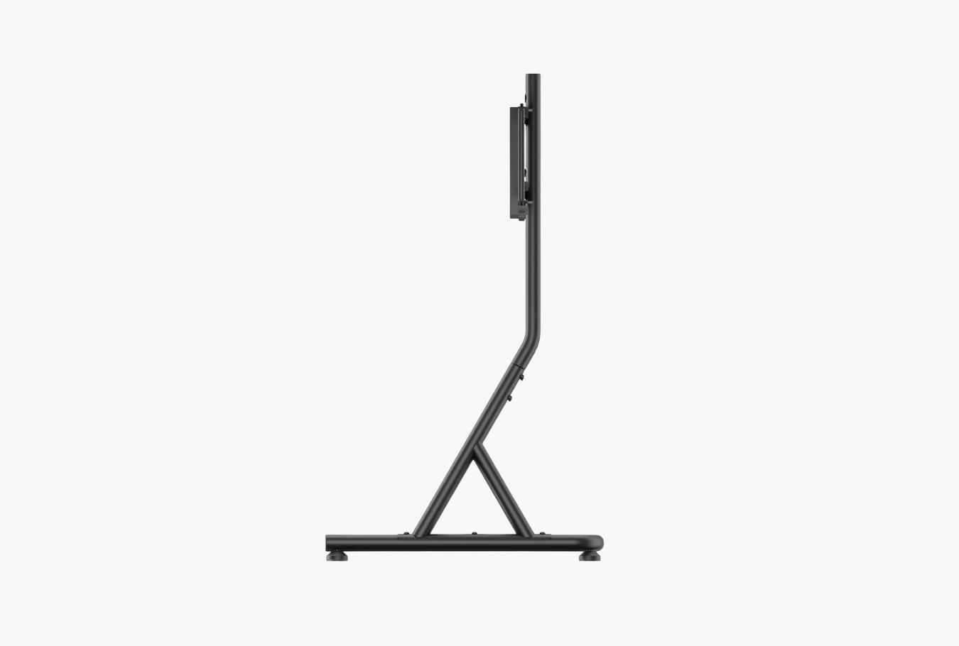Gameon racing cockpit monitor stand side profile view